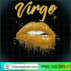 Virgo Zodiac Birthday Gold Lip PNG Clipart Download