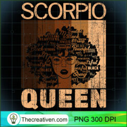 Scorpio Queen Afro Melanin Bla PNG Clipart Download