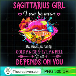 Womens Sagittarius Girl Lips N PNG Clipart Download