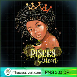 Pisces Queen Strong Smart Afro PNG Clipart Download