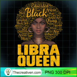 Libra Queen Black Woman Afro N PNG Clipart Download