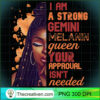 Womens I Am Strong Gemini Melanin Queen Cute Birthday Womens Premium T Shirt copy