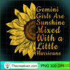 Sunflower Gemini Woman May and June Birthday Queen Gift Pullover Hoodie copy