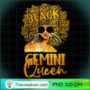 Black Women Afro Hair Art Gemini Queen Gemini Birthday T Shirt copy