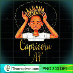 Capricorn Queen Af Zodiac Floral PNG Clipart – Transparent Download