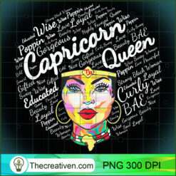 Capricorn Black Queen Melanin  PNG Clipart Download Design 30312