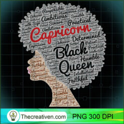 Capricorn Black Queen Birthday PNG Clipart Download