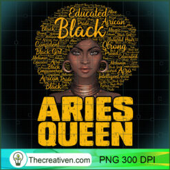 Aries Queen Black Woman Afro N PNG Clipart Download