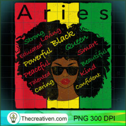 Aries Pride - Black Woman Afro PNG Clipart Download
