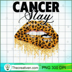 Womens Cancer Slay Leopard Lip PNG Clipart Download