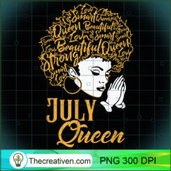 July Queen Prayer African Black Girl Cance PNG Clipart Design 30056