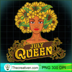 July Queen Afro Black Funny Cancer PNG Clipart – Transparent Download