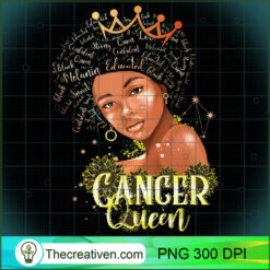 Cancer Queen Strong Smart Afro PNG Clipart Download