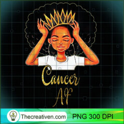 Cancer Queen Af Zodiac Floral PNG Clipart – Transparent Download