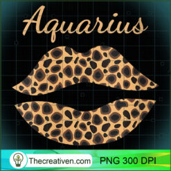 Womens Aquarius Leopard Lips Q PNG Clipart Download