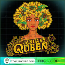 January Queen Afro Black Funny PNG Clipart Download