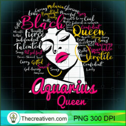 Aquarius Queen Funny Birthday  PNG Clipart Download Design 29785