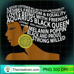 Aquarius Black Queen Zodiac Bi PNG Clipart Download