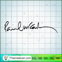 Paul McCartney Signature SVG Cut File for Cricut & Silhouette