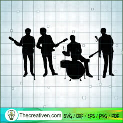 Member of The Beatles Shadow SVG Cut File for Cricut & Silhouette