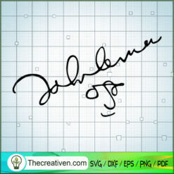 John Lennon Signature SVG Cut File for Cricut & Silhouette