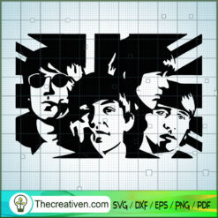 The Beatles Flag SVG Cut File for Cricut & Silhouette