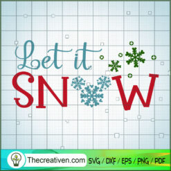 Let It Snow Disney SVG, Disney Christmas SVG, Mickey And Minnie SVG