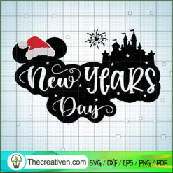 New Year Day SVG, Disney Christmas SVG, Mickey And Minnie SVG
