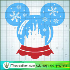 Mickey Blue Head Castle SVG Cut File for Cricut & Silhouette