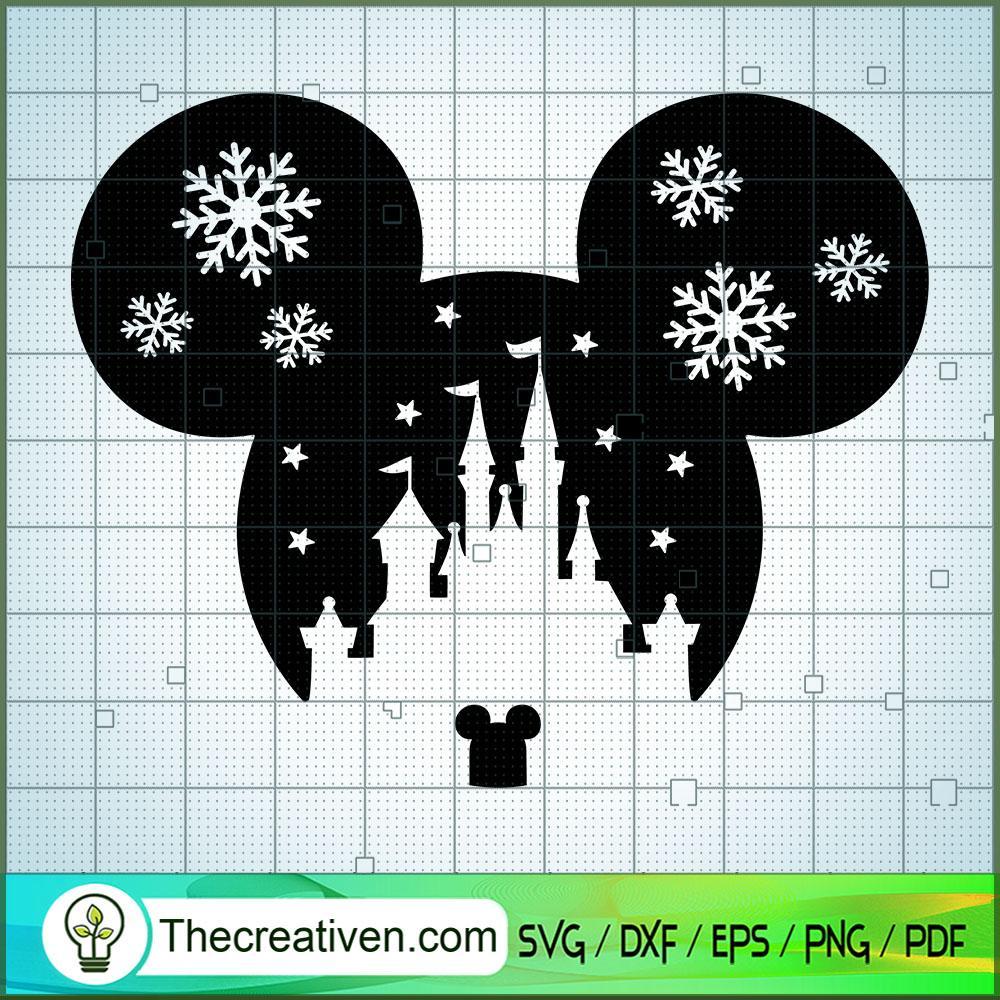 Mickey Ice Flower Head SVG Cut File for Cricut & Silhouette 1 Mickey Ice Flower Head SVG Cut File for Cricut & Silhouette