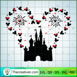 Castle Mickey Head New Year SVG Cut File for Cricut & Silhouette