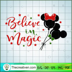 Believe In Magic Mickey And  SVG Cut File for Cricut