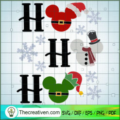 Ho Ho Ho Christmas SVG, Disney Christmas SVG, Mickey And Minnie SVG