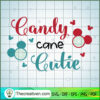 Candy Cane Cutie SVG, Disney Christmas SVG, Mickey And Minnie SVG