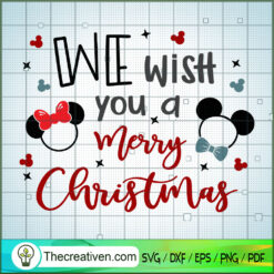 We Wish You A Merry Christmas SVG Cut File for Cricut  Design 29491