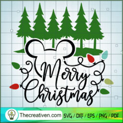 Mickey Merry Christmas SVG Cut File for Cricut & Silho Design 29471