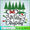 Minnie Merry Christmas SVG Cut File for Cricut & Silhouette