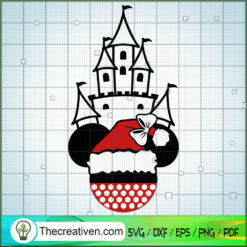 Minnie Castle Christmas Hat SVG Cut File for Cricut & Silhouette