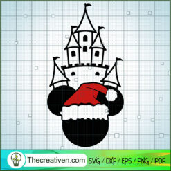Mickey Castle Christmas Hat SVG Cut File for Cricut & Silhouette