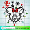 Minnie Christmas Light SVG Cut File for Cricut & Silhouette 2 christmas disney 13 copy