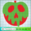 Scary Apple Poison SVG, Disney Halloween SVG, Mickey And Minnie SVG