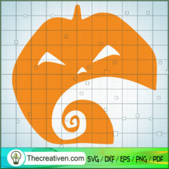 Scary Halloween Pumpkin SVG Cut File for Cricut & Silhouette