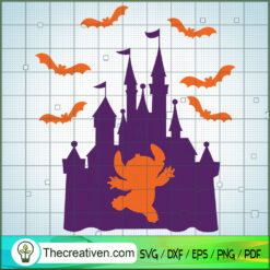 Castle Disney Halloween Stitch SVG Cut File for Cricut & Silhouette
