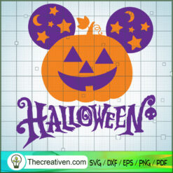 Halloween Mickey Pumpkin Head SVG Cut File for Cricut & Silhouette