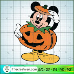 Mickey Pumpkin  SVG, Disney Halloween SVG, Mickey And Minnie SVG