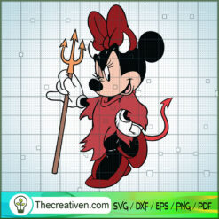 Devil Minnie SVG, Disney Halloween SVG, Mickey And Minnie SVG