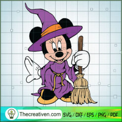 Mickey Witch SVG, Disney Halloween SVG, Mickey And Minnie SVG
