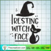Resting Witch Face SVG Cut File for Cricut & Silhouett Design 29130 3 resting witch face copy