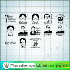 Bundle Of The Office TV Show SVG Cut File for Cricut & Silhouette