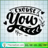 Excuse You Free SVG Cut File for Cricut & Silhouette 2 Excuse you copy